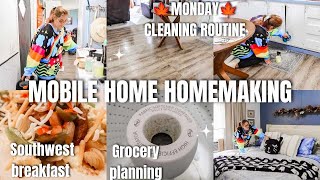 FALL MOBILE HOME HOMEMAKING  KITCHEN RESET WITH ME  CLEANING MOTIVATION  KIMI COPE [upl. by Aikemahs]