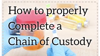 How to properly fill outcomplete a federal chain of custody CCF form for a DOT Drug Test [upl. by Sutelc]