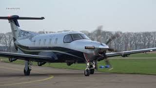 Pilatus PC12 NGX SEMJT Teuge Airport 9 Maart 2024 [upl. by Yrahcaz]