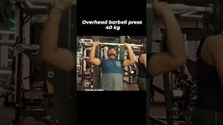 Overhead barbell press bodybuildinggymratcbum instagrammotivation [upl. by Gusti]