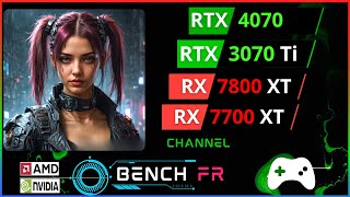 RTX 4070 vs RX 6800 vs RX 7700 XT vs RTX 3070 Ti Test 10 games at 1440P [upl. by Esened]