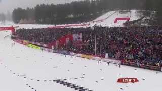 Mens 50km Falun 2015  Petter Northug with INSANE FINISH [upl. by Cayser]