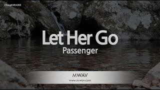 PassengerLet Her Go Karaoke Version [upl. by Trilbi]