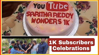 Saritha Reddy Wonders 1k Celebrations  1000 SUBSCRIBERS  Saritha reddy wonders [upl. by Hanshaw341]