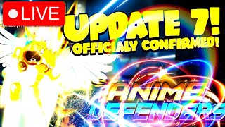 ⏰ NOW🎆 🔴LIVE UPDATE 7 ANIME DEFENDERS is HERE ABOUT TO RELEASE  Giveaways later Roblox [upl. by Allis]