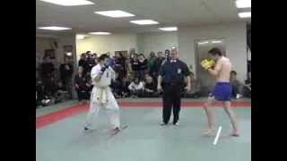 Kickboxing vs Karate  Steve Haigh vs Daisuke [upl. by Ingraham]