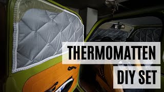 Thermomatten DIY Set  Anleitung Schritt für Schritt  Unsere Fenster Thermomatte für den Minicamper [upl. by Rolph889]