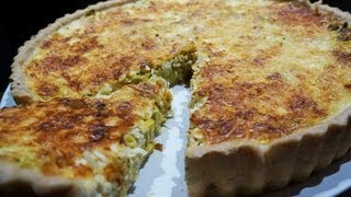 Recette de cuisine  Quiche 100 maison poireaux curry [upl. by Eugatnom]