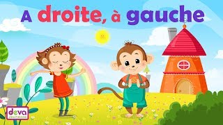 A droite à gauche La direction le sens vidéo animée et parolesⒹⒺⓋⒶ Education enfants [upl. by Mayda]