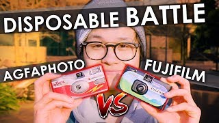 AGFAPHOTO vs FUJIFILM  Disposable Camera SHOWDOWN [upl. by Nirad658]