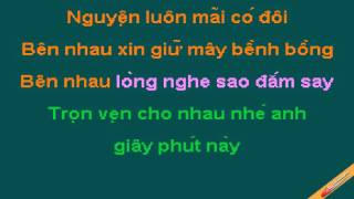 Giay Phut Nay Karaoke  Minh Thư Lam Trường  CaoCuongPro [upl. by Ayotac]