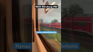 HanauSteinheim Vorbeifahrt RB445RE55➡️WürzburgHbf regionalbahn shorts [upl. by Sawyer]