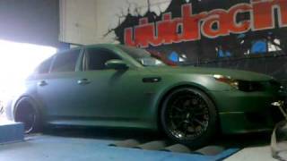 BMW M5 Matte Green Making big Horsepower on Dyno  VRTuned [upl. by Ocnarfnaig875]