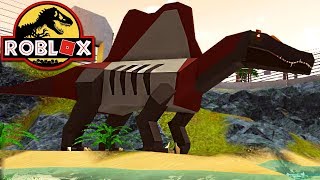 Jurassic Tycoon Roblox  Caçando Um Spinosaurus Inicio Do Parque  Dinossauros 1 PTBR [upl. by Lashond]