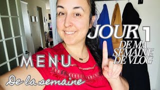 Menu de la semaine👩🏽‍🍳 Comment je choisis mon menu pour la semaine 🛒 Une semaine de vlogs en août 🌻 [upl. by Mairem500]