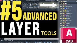 5 Advanced Layer Tools AutoCAD  YQArch Best Tutorial [upl. by Ennagroeg]