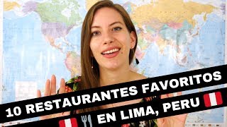 Los 10 mejores restaurantes de Lima Perú [upl. by Monah]