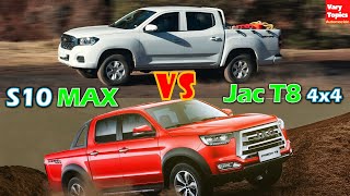 Chevrolet S10 MAX vs JAC T8 2022 La MEJOR Doble Cabina 4x4 BARATA es  Vary Topics [upl. by Patrick]