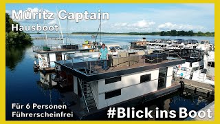 Hausboot quotBijouquot vom Müritz Captain  Bootsbesichtigung [upl. by Ojadnama]