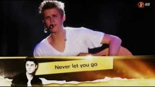 Justin Bieber  Never let you go acoustic in Mexico 2012 [upl. by Annoda]