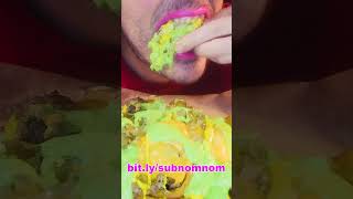 CHEESE Burger Ranch Onion Ring Nachos   Messy eating asmr mukbang [upl. by Minta]