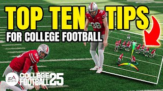 Top 10 Tips Before You Start Playing College Football 25 [upl. by Arihppas]