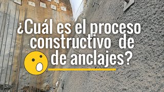 ¿Cuál es el proceso constructivo de anclajes pasivos ¿Cómo se estabilizan taludes con anclajes [upl. by Lazos802]