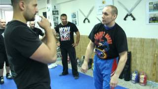 Combat Sambo  from boxing defence to establish clinch position for takedown [upl. by Oler]