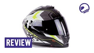 Scorpion EXO1400 Air motorhelm review  MotorKledingCenter [upl. by Lyndes]