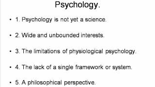 William James Psychology 1 HPsy 61 [upl. by Gile]