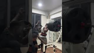 training section with abass salu 3465kg Squat [upl. by Besse]