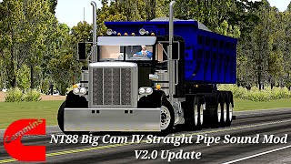 Realistic Cummins NT88 Big Cam IV Straight Pipe Sound Mod V20 UpdateWorld Truck Driving Simulator [upl. by Elianore459]