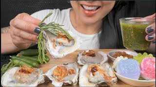 FRESH OYSTERS  THAI JELLO ASMR EATING SOUNDS NO TALKING  SASASMR [upl. by Auof191]