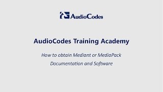 Retrieving documentation from the AudioCodes website [upl. by Ettennek]