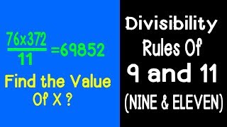 Divisible rule of 9 amp Divisibility rule of 11 [upl. by Teplitz]