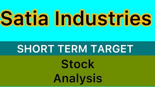 SATIA INDUSTRIES STOCK TARGET ANALYSIS 🟨 SATIA INDUSTRIES STOCK NEWS  SATIA ANALYSIS STOCK 131124 [upl. by Connett]