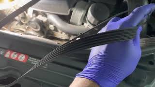 Mercedes Benz R500  Changing Serpentine Belt [upl. by Veleda]