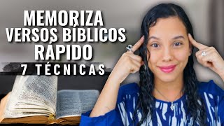 Cómo Memorizar Versículos Bíblicos Rápidamente  7 Técnicas  Sarah Yuritza [upl. by Roch]