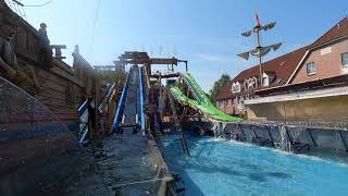 Piratenfluss Wildwasserbahn  HeitmannSchneider  Ibbenbürener Großkirmes 2024  onride [upl. by Eidnalem782]