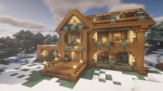 ⚒️마인크래프트 건축  목조 대저택🏠 Minecraft  How To Build a Wooden Mansion [upl. by Hedvig]