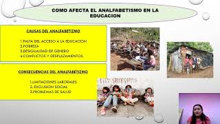 Cómo afecta el analfabetismo en la educación [upl. by Atined]