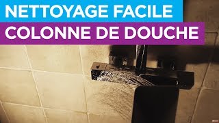 Tuto COMMENT NETTOYER le CALCAIRE et PROTÉGER votre COLONNE de DOUCHE [upl. by Ahsiuqal]