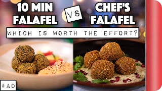 10 Min Falafel vs Chefs Falafel  Which is worth the effort  Sorted Food [upl. by Einhpets101]