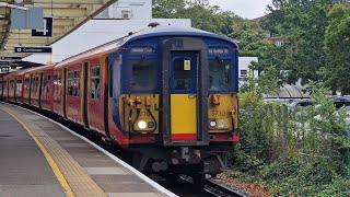 Class 455 Ride  London Waterloo  Hampton Court FULL UNCUT JOURNEY [upl. by Krissy757]