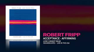 Robert Fripp  Acceptance  Affirming Love Cannot Bear Soundscapes Live In The USA [upl. by Fafa]