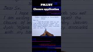 PMJJBY closure application application english bankapplication [upl. by Esiuol369]