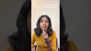 Lakme forever matte liquid lip colour  08 Nude Dream Unboxing  Lakme nude dream swatch lakme [upl. by Koval]