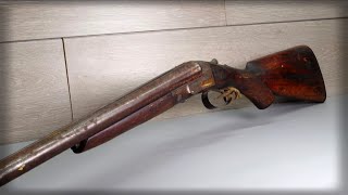 Restoring Old 1908 Hopkins amp Allen Double barrel shotgun restoration antiqueguns [upl. by Sheley163]