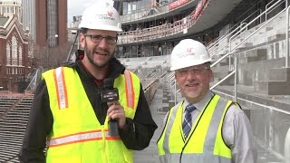 Nippert Stadium Construction Update April 8 2015 [upl. by Ahseinod]