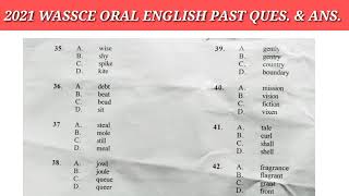 2021 WASSCE ORAL ENGLISH PAST QUESTIONS AND ANSWERS [upl. by Desmond]